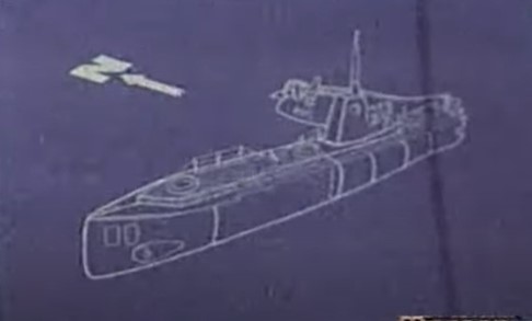 Skica ležanja na dnu  torpedirane Nereide