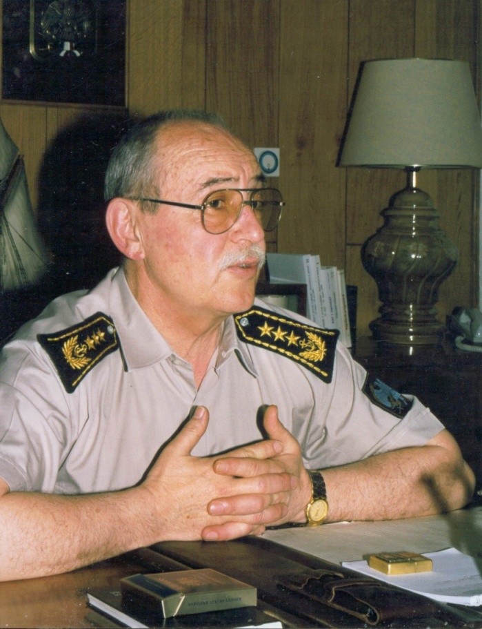 Вицеадмирал Милан Зец, 
командант Ратне морнарице